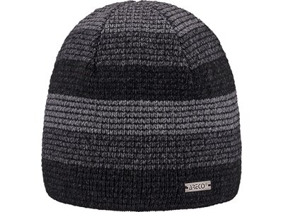 ARECO Herren Mütze Beanie Schwarz