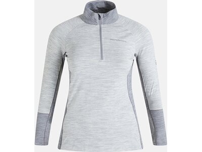 PEAK PERFORMANCE Damen Unterjacke W Magic Half Zip-MED GREY MELANGE-GREY M Grau