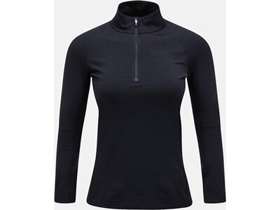 PEAK PERFORMANCE Damen Rolli W Magic Half Zip-BLACK-BLACK Schwarz