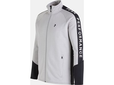 PEAK PERFORMANCE Herren Unterjacke M Rider Zip Jacket-MED GREY MELANGE-BLAC Grau