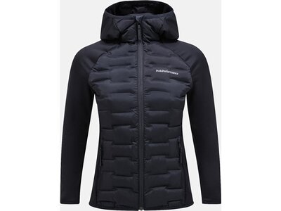 PEAK PERFORMANCE Damen Sweatshirt W Argon Hybrid Hood-BLACK Schwarz