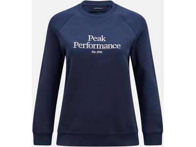 PEAK PERFORMANCE Damen Sweatshirt W Original Crew-BLUE SHADOW-OFFWHITE Blau
