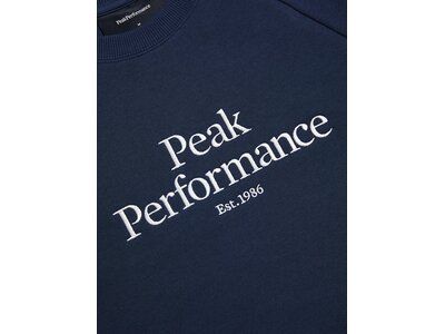 PEAK PERFORMANCE Herren Sweatshirt M Original Crew-BLUE SHADOW-OFFWHITE Blau