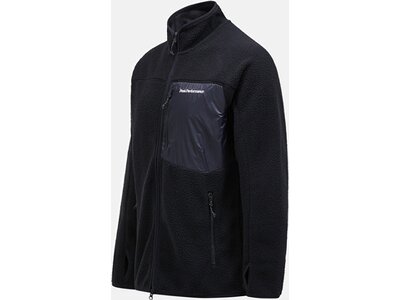 PEAK PERFORMANCE Herren Kapuzensweat M Pile Zip Jacket-BLACK Schwarz