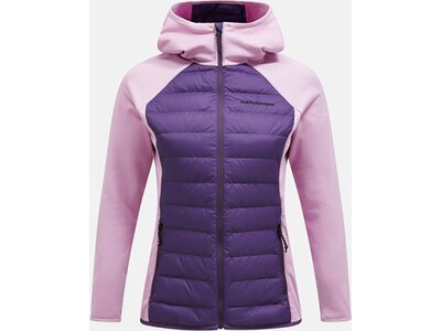 PEAK PERFORMANCE Damen Jacke W Down Hybrid Hood Jacket-INDIGO-STATICE Lila