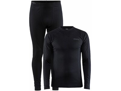 CRAFT Herren Unterwäsche Set CORE WARM BASELAYER SET M Schwarz