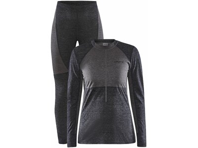 CRAFT Damen Unterwäsche Set CORE WOOL MIX SET W Schwarz