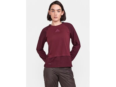 CRAFT Damen Jacke ADV Trail Wool Wind LS Tee W Rot