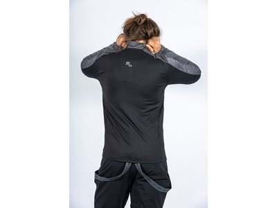 MAUL Herren Shirt Karstein II 1/1 Shirt mit RV Schwarz
