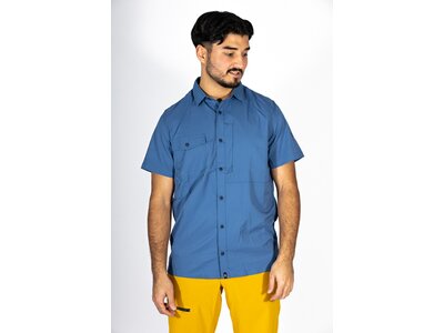MAUL Herren Hemd Cordoba 3XT-1/2 Hemd uni elast Blau