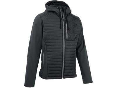 MAUL Herren Funktionsjacke Penia 2XT-HybridSteppjacke+Kap Schwarz