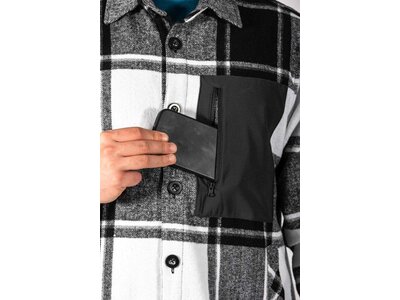 MAUL Herren Hemd Villingen Flanell Hemdjacke Grau