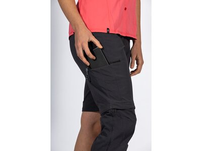 MAUL Damen Hose Montreal - T-Zipp off Hose elas Schwarz
