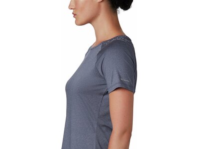 COLUMBIA Damen Shirt Peak To Point™ II SS Tee Blau