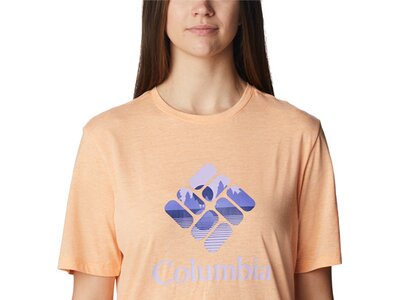 COLUMBIA Damen Shirt Bluebird Day™ Relaxed Crew Neck Orange