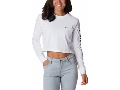 COLUMBIA-Damen-Longsleeve-North Cascades™ Long Sleeve Cropped Tee Silber