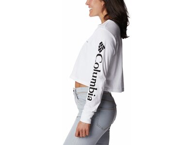 COLUMBIA Damen Shirt North Cascades™ Long Sleeve Cropped Tee Silber