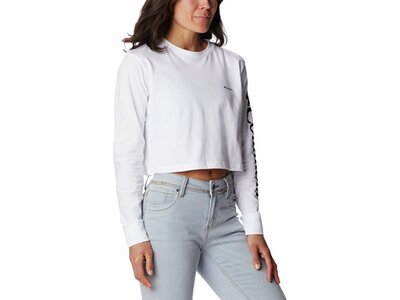 COLUMBIA Damen Shirt North Cascades™ Long Sleeve Cropped Tee Silber