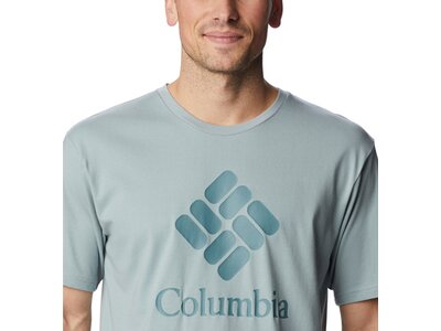 COLUMBIA Herren Shirt Pacific Crossing II Graphic SS Tee Grau