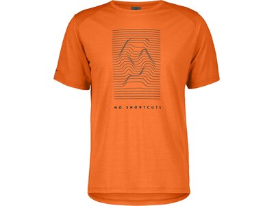 SCOTT Herren Hemd SCO Tee M's Defined Merino Graphic SS Orange