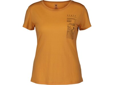 SCOTT Damen Hemd SCO Tee W's Defined Merino Graphic SS Orange