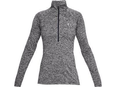 UNDER ARMOUR Damen Langarm Tech 1/2 Zip - Twist Schwarz