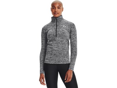 UNDER ARMOUR Damen Langarm Tech 1/2 Zip - Twist Schwarz