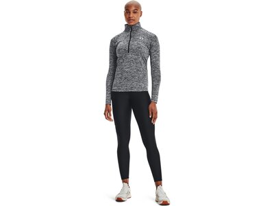 UNDER ARMOUR Damen Langarm Tech 1/2 Zip - Twist Schwarz