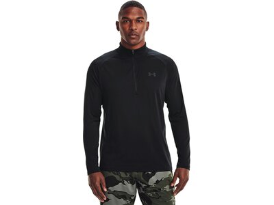 UNDER ARMOUR Herren Langarm Tech 2.0 1/2 Zip Schwarz