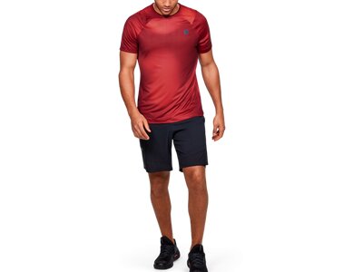 UNDER ARMOUR Herren Trainingsshirt "Rush HeatGear" Kurzarm Rot
