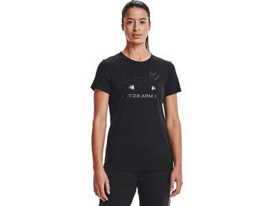 UNDER ARMOUR Damen Kurzarm Live Sportstyle Graphic SSC Schwarz