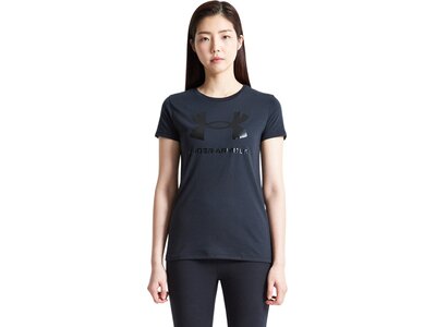 UNDER ARMOUR Damen Kurzarm Live Sportstyle Graphic SSC Schwarz