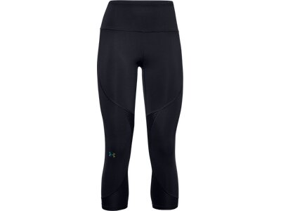 UNDER ARMOUR Damen Caprihose UA RUSH SIDE PIPING CROP Schwarz