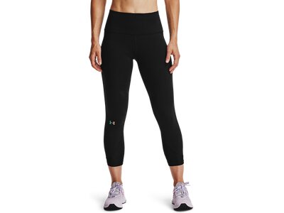 UNDER ARMOUR Damen Caprihose UA RUSH SIDE PIPING CROP Schwarz