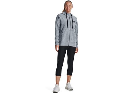 UNDER ARMOUR Damen Langarm Rival Fleece FZ Hoodie Grau