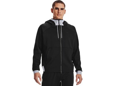 UNDER ARMOUR Herren Hoodie UA Recover Ponte FZ Schwarz