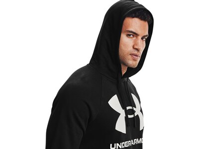 UNDER ARMOUR Herren Langarm Rival Fleece Big Logo HD Schwarz