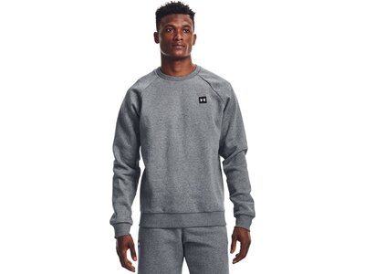 UNDER ARMOUR Herren Langarm Rival Fleece Crew Grau