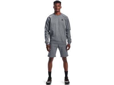 UNDER ARMOUR Herren Langarm Rival Fleece Crew Grau