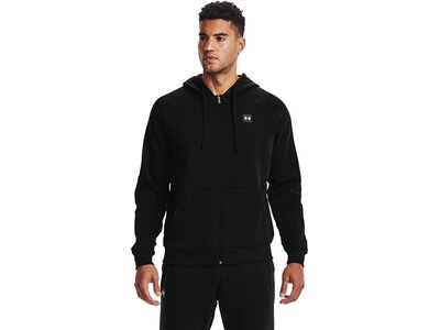 UNDER ARMOUR Herren Langarm Rival Fleece FZ Hoodie Schwarz