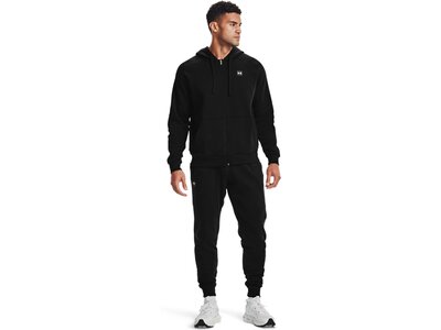 UNDER ARMOUR Herren Langarm Rival Fleece FZ Hoodie Schwarz