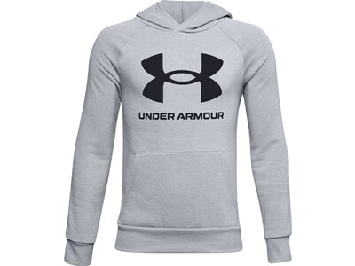 UNDER ARMOUR Jungen Langarm Rival Fleece Hoodie Grau