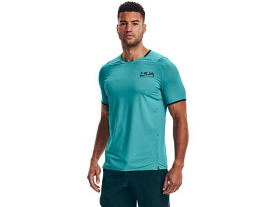 UNDER ARMOUR Herren UA Iso-Chill Perforiertes Kurzarm-Oberteil Blau