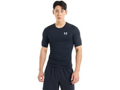 UNDER ARMOUR Herren Kurzarm HG Armour Comp SS Schwarz