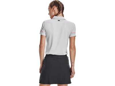 UNDER ARMOUR Damen UA Zinger Heathered Kurzarm-Poloshirt Grau