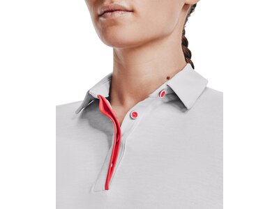 UNDER ARMOUR Damen UA Zinger Heathered Kurzarm-Poloshirt Grau