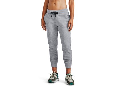 UNDER ARMOUR Damen Sporthose UA RIVAL FLEECE EMB PANT Grau