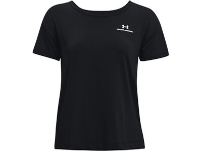 UNDER ARMOUR Damen Kurzarm Rush Energy Core SS Schwarz