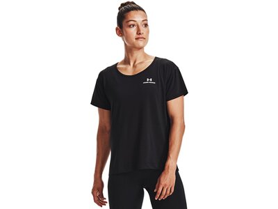 UNDER ARMOUR Damen Kurzarm Rush Energy Core SS Schwarz