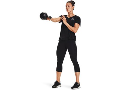 UNDER ARMOUR Damen Kurzarm Rush Energy Core SS Schwarz